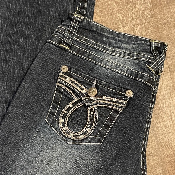 Angels Women's Boot Cut Jeans in Dark Blue - Picture 1 of 8